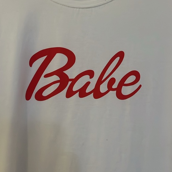 White T-shirt Dress - Picture 3 of 3